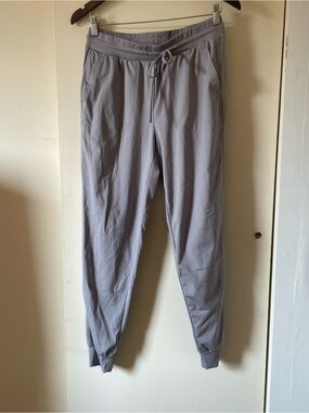 Lightweight Gray Jogger Pants - Drawstring Waist